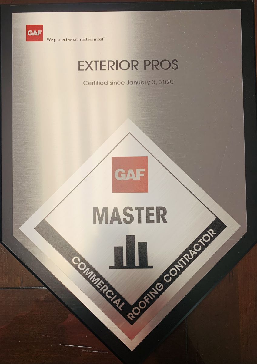 Image of GAF Certified Master Contractor Award